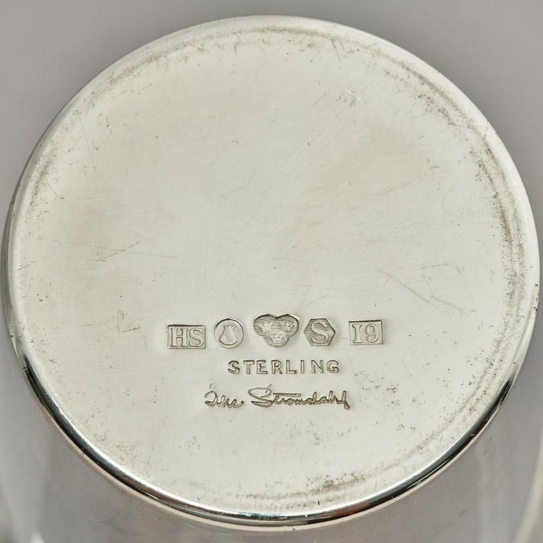 Åke Strömdahl, a sterling silver beaker, Stockholm, Sweden 1959.