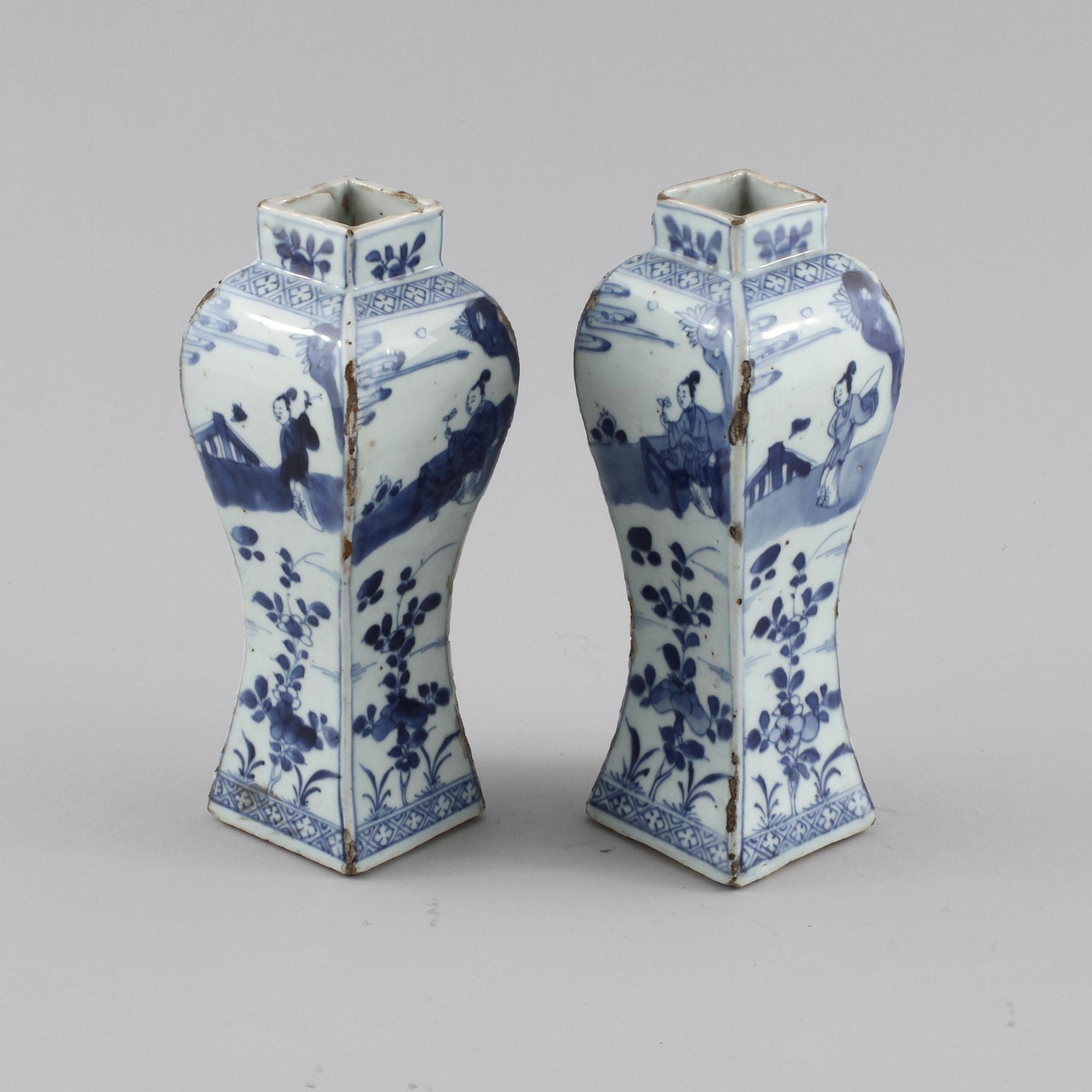 VASER, ett par, Kangxi, 1700-tal första hälft.