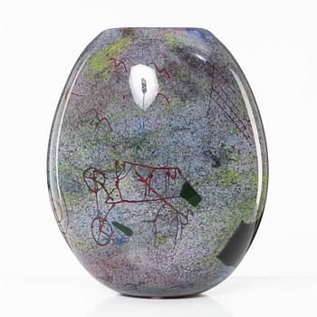 Jan-Erik Ritzman, a glass vase, Transjö 1997.