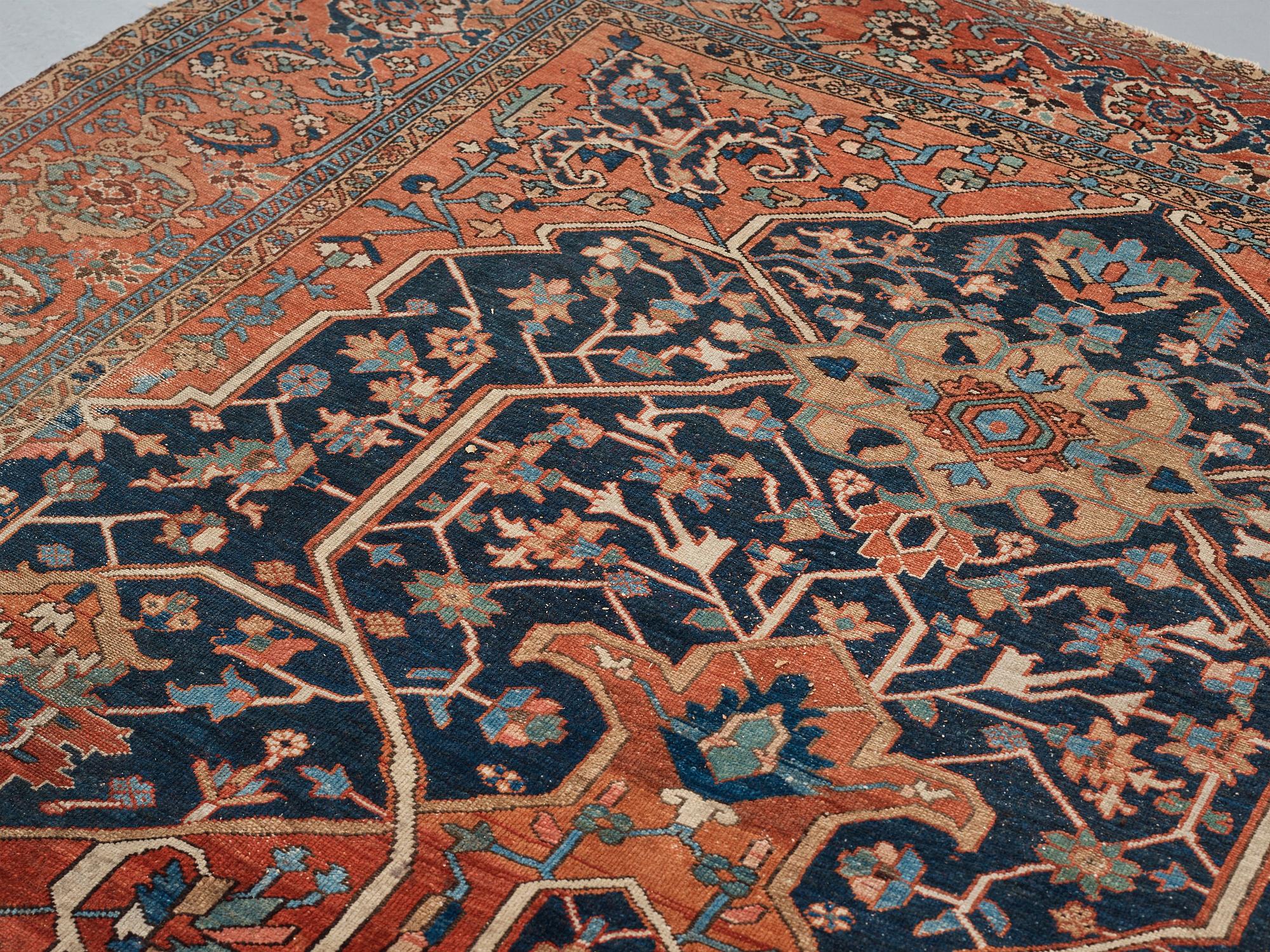 A CARPET, an antique northwest Persian, ca 414-425 x 248,5-260 cm.