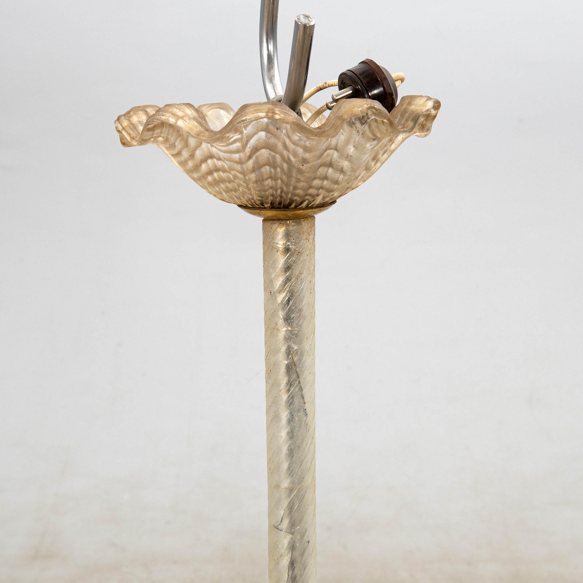 Taklampa, möjligen Orrefors, 1900-talets mitt.