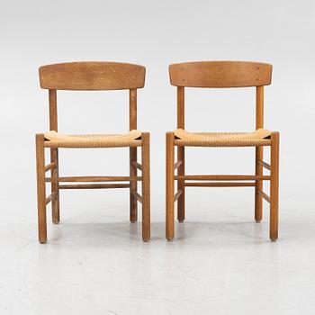 Børge Mogensen, a set of eight model 'J39' oak chairs, FDB Møbler, Denmark.