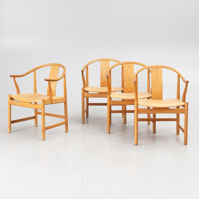 Hans J. Wegner, four model PP66 'Chinese Chair' chairs, PP Møbler, Denmark, 2001.