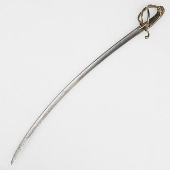 Saber, German, for officer, Schimmelbusch & Sohn, Solingen, early 19th century.