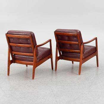 Ole Wanscher, a pair of armchairs, Denmark, second half of the 20th century.