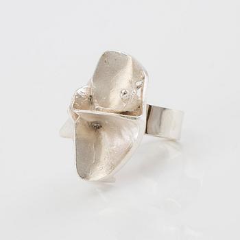 Björn Weckström, ring "Jaaras dream", silver, Lapponia 1969.