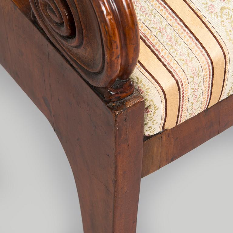 Nojatuolipari, Biedermeier, 1820-40-luku.