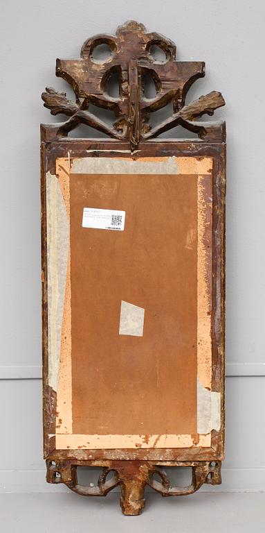 SPEGEL, gustaviansk, otydligt hallstämplad, 1700-talets andra hälft.