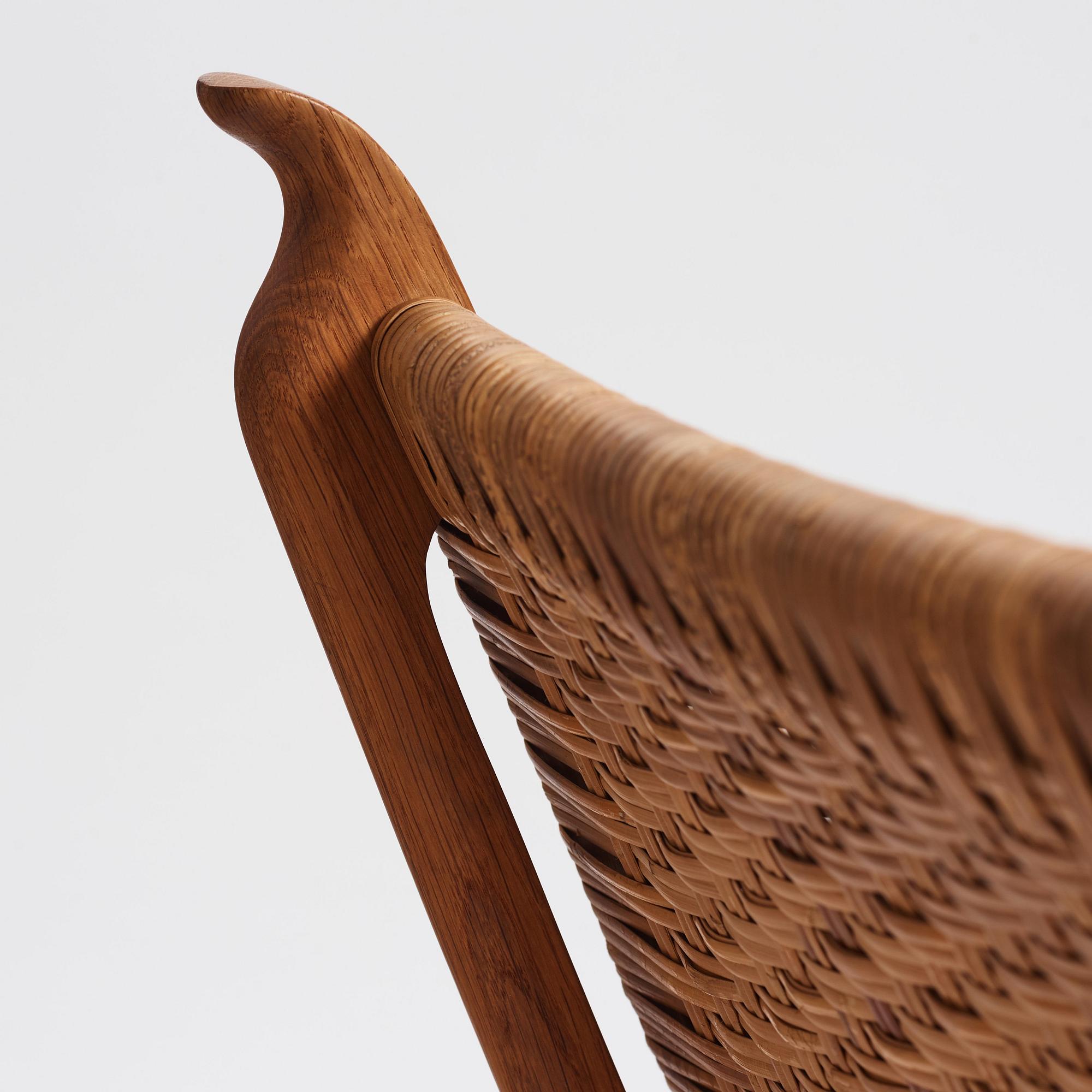 Hans J. Wegner, fåtöljer, ett par "CH27", Carl Hansen & Son, Danmark 1950-tal.