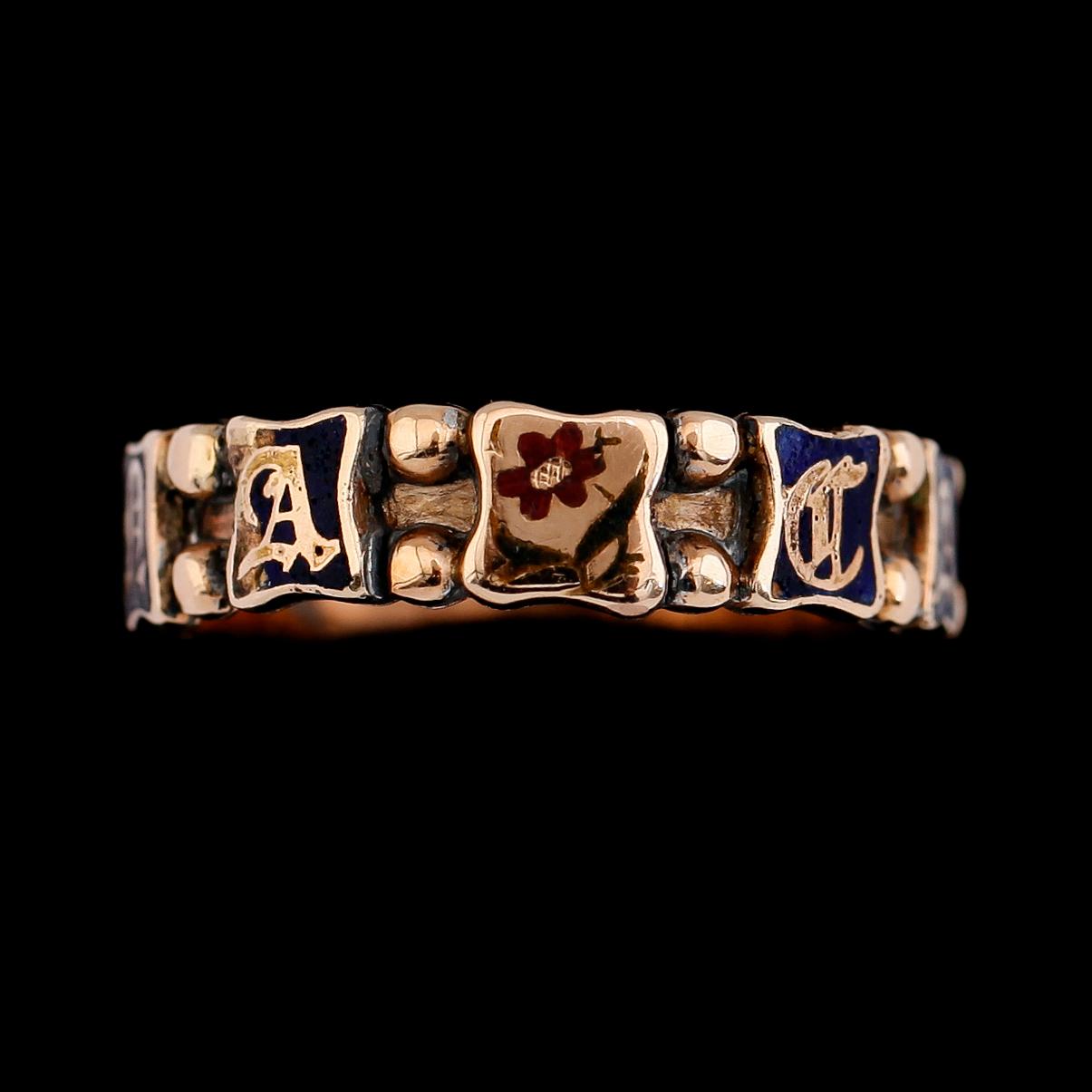 RING, 9K, 1900-talets första hälft. Vikt ca 5 g.
