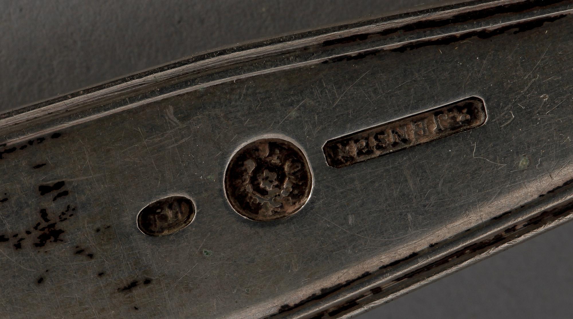 PARTI SILVER/NYSILVER, 4 delar, 1800/1900-tal.