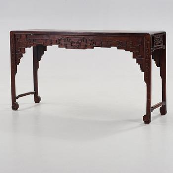 A hardwood altartable, Qing dynasty.