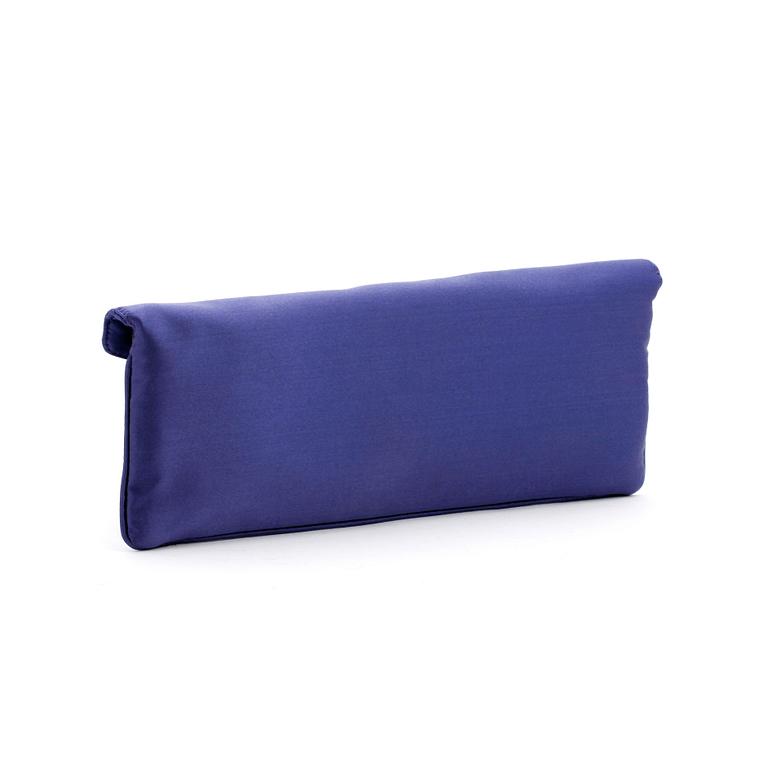 ARMANI, a purple silk evening bag / clutch.