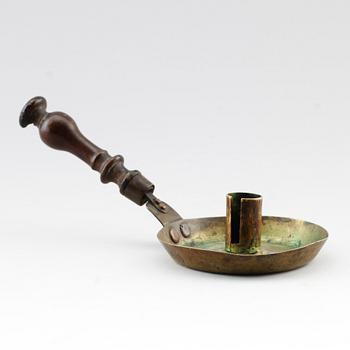 LJUSSTAKE, mässing, 1700-/1800-tal.