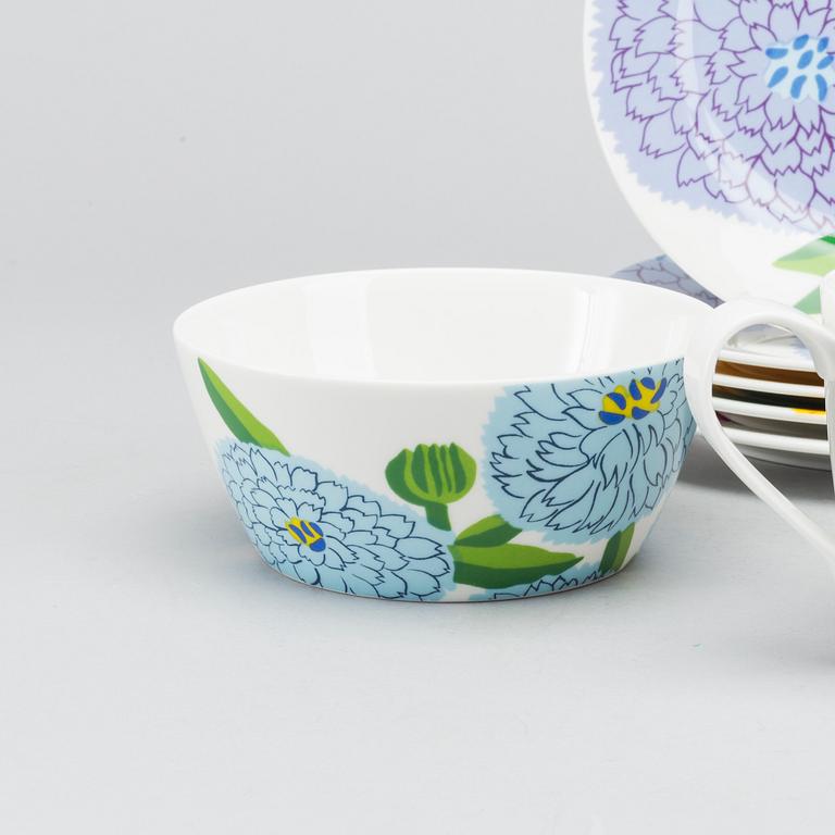 SERVISDELAR, 24 delar, porslin, "Primavera",  Marimekko/Iittala.