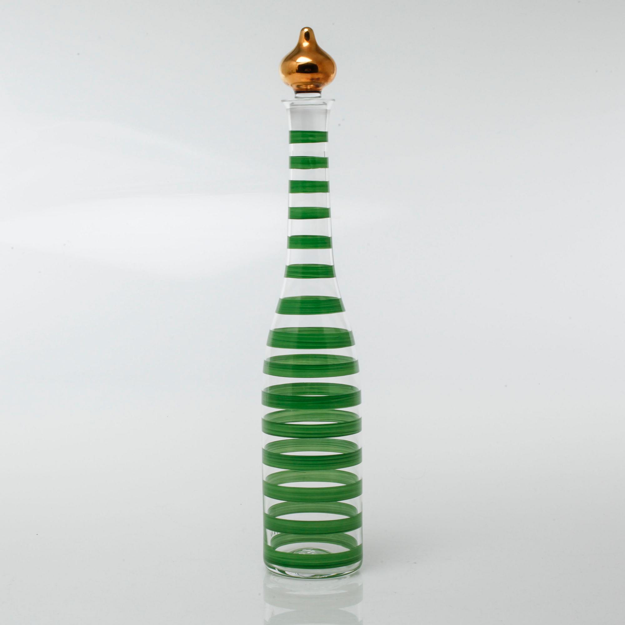 A glass "Clown" decanter by Anne Nilsson for Orrefors, 1980´s/90´s.