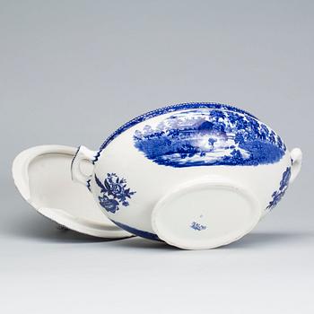 KAROTT MED LOCK, flintgods, "Malmö" Rörstrand, omkring sekelskiftet 1900.