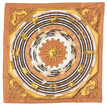 386. HERMÈS, a silk scarf, "Dies et Hore".