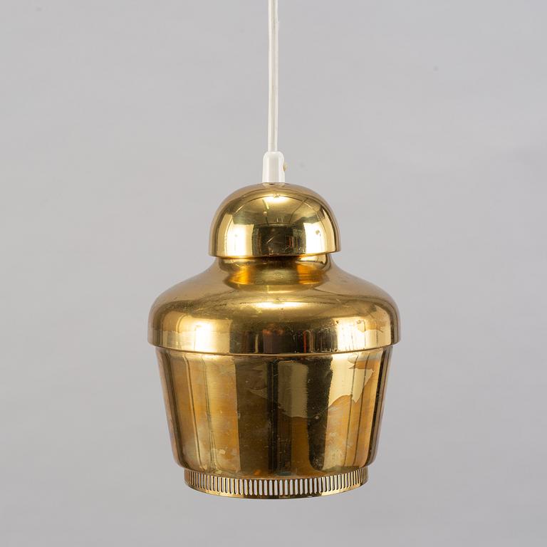 ALVAR AALTO, a brass "Golden Bell" ceiling lamp model "A 330", Valaistustyö, Finland.