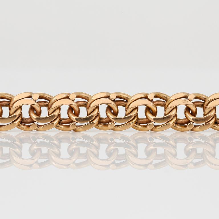 ARMBAND, 18K guld, Spanien, efter 1934. Vikt ca 28,28 g.