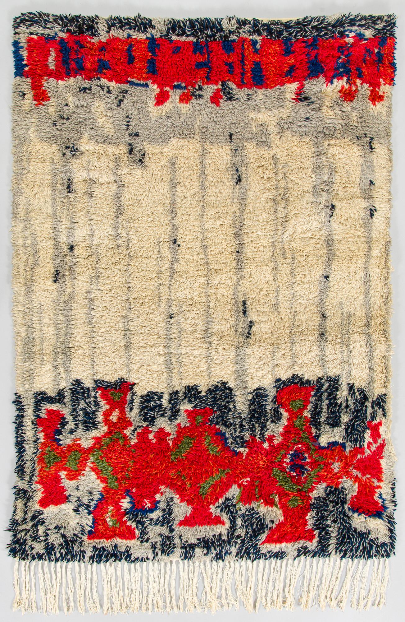 Tuula Ekoma, ryijy, malli Laura Korpikaivo-Tamminen. Noin 147 x 98 cm.