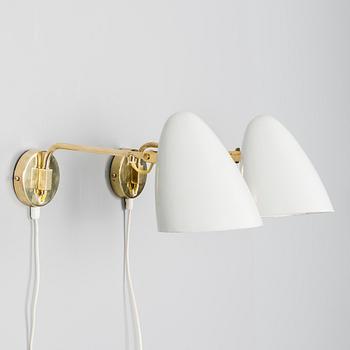 PAAVO TYNELL, A PAIR OF WALL LIGHTS. Marked  Idman. 1950s.