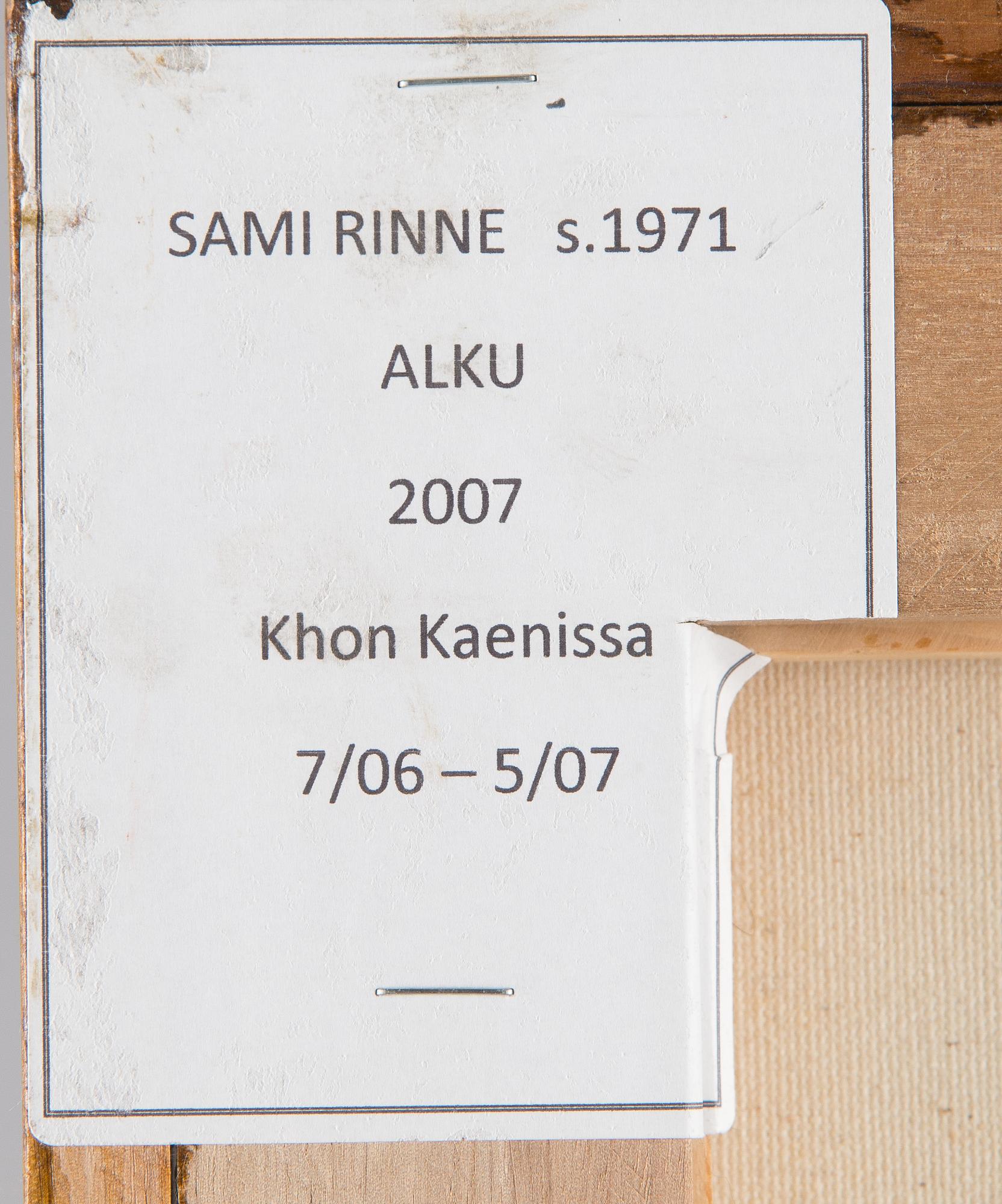 Sami Rinne, "Alku".