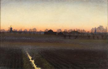 Albert Larsson, Twilight Landscape.
