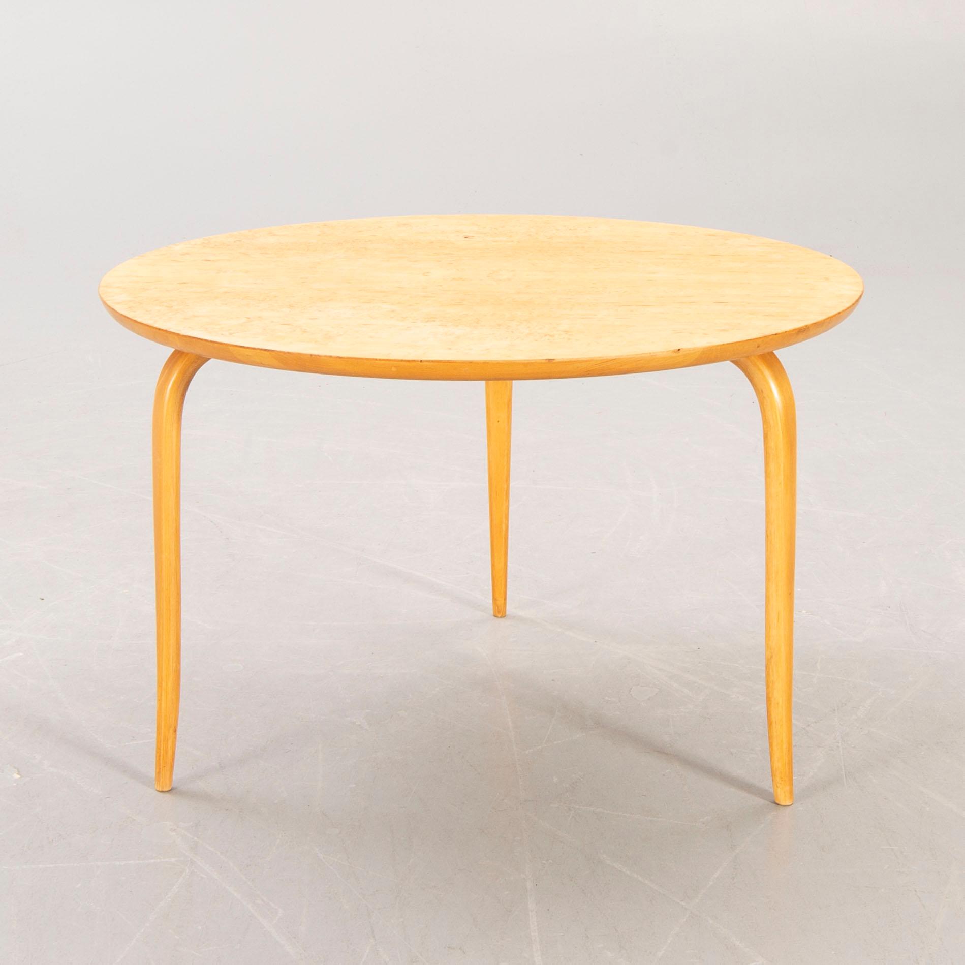Bruno Mathsson, coffee table, "Annika", second half of the 20th century.