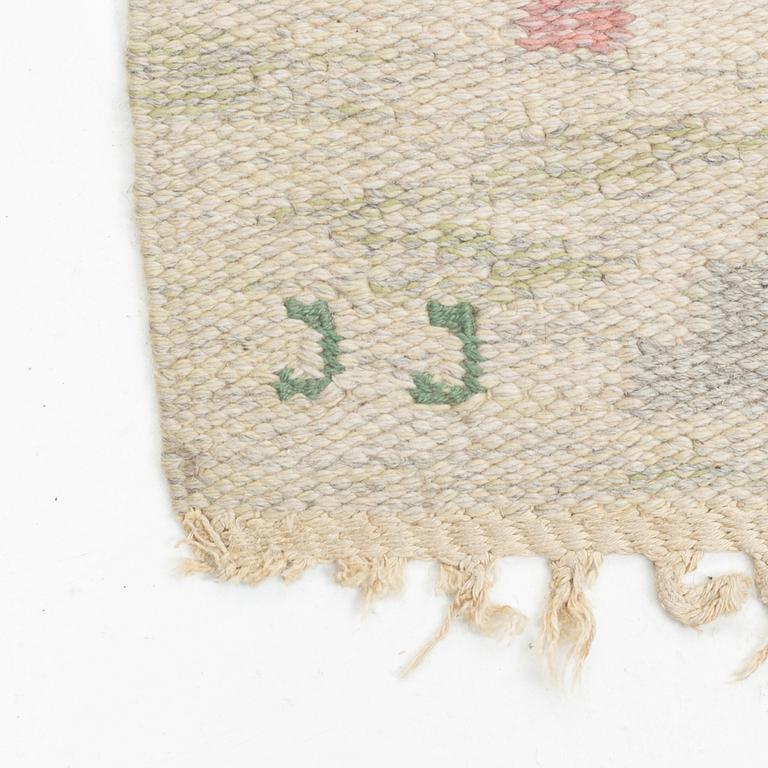 Judith Johansson, matta, "Tulpaner" rölakan, ca 265 x 200 cm, signerad JJ,