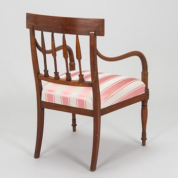 An empire armchair, St. Petersburg ca 1810.