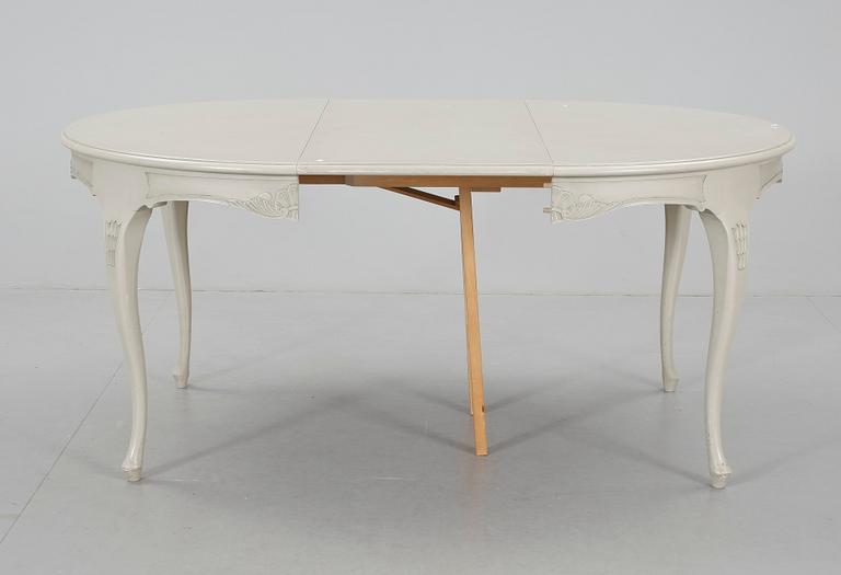 MATSALMÖBEL, 9 delar, rokokostil, 1900-talets senare hälft.