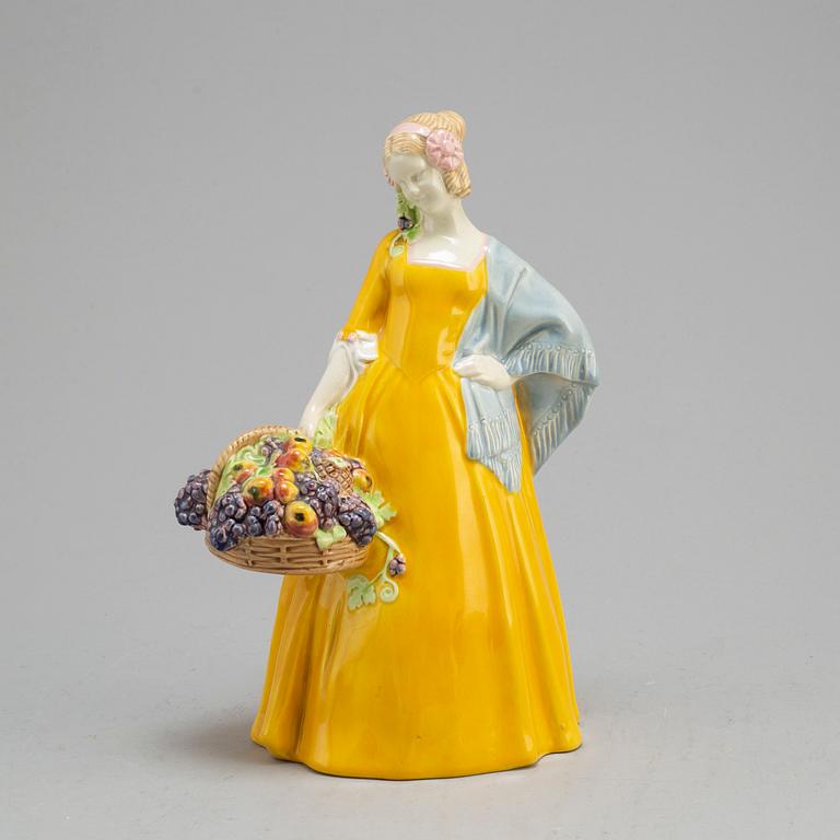 JOHANNA MEIER-MICHEL, a ceramic figurine from Wiener Kunstkeramische Werkstätte Busch & Ludescher, Austria, 1910's.