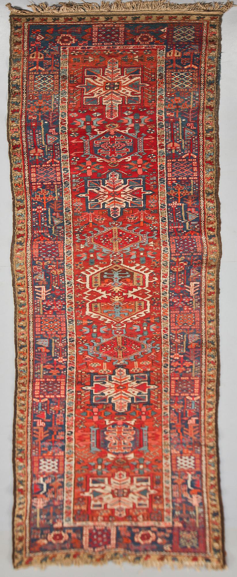 GALLERIMATTA, orientalisk, 410 cm x 92 cm, old.