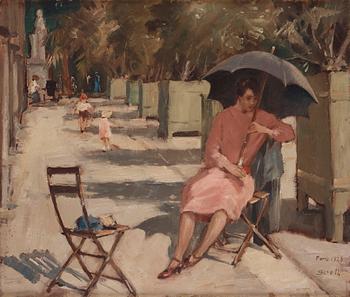 489. Greta Gerell, "Parisiska i Jardin du Luxembourg".