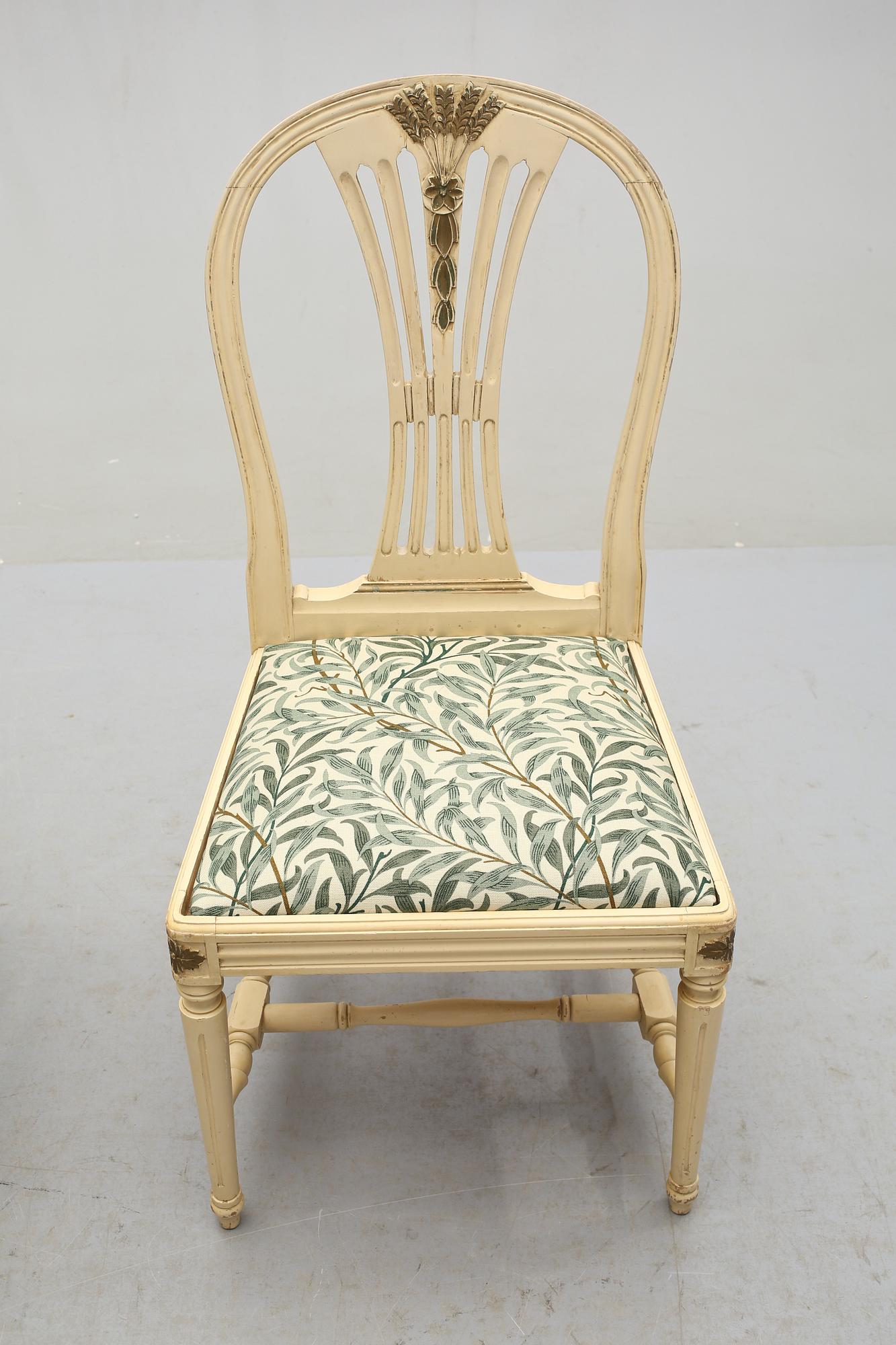 STOLAR, 8 st, gustaviansk stil, 1900-talets andra hälft.