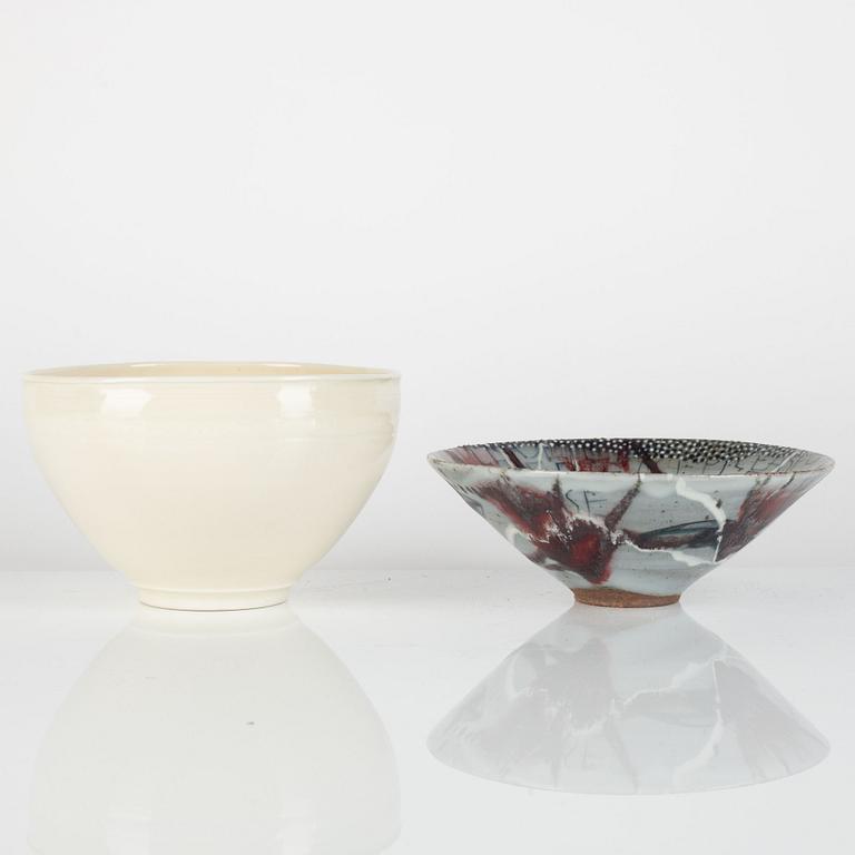 Eva Bengtsson and Eva Sjögren, two bowls.