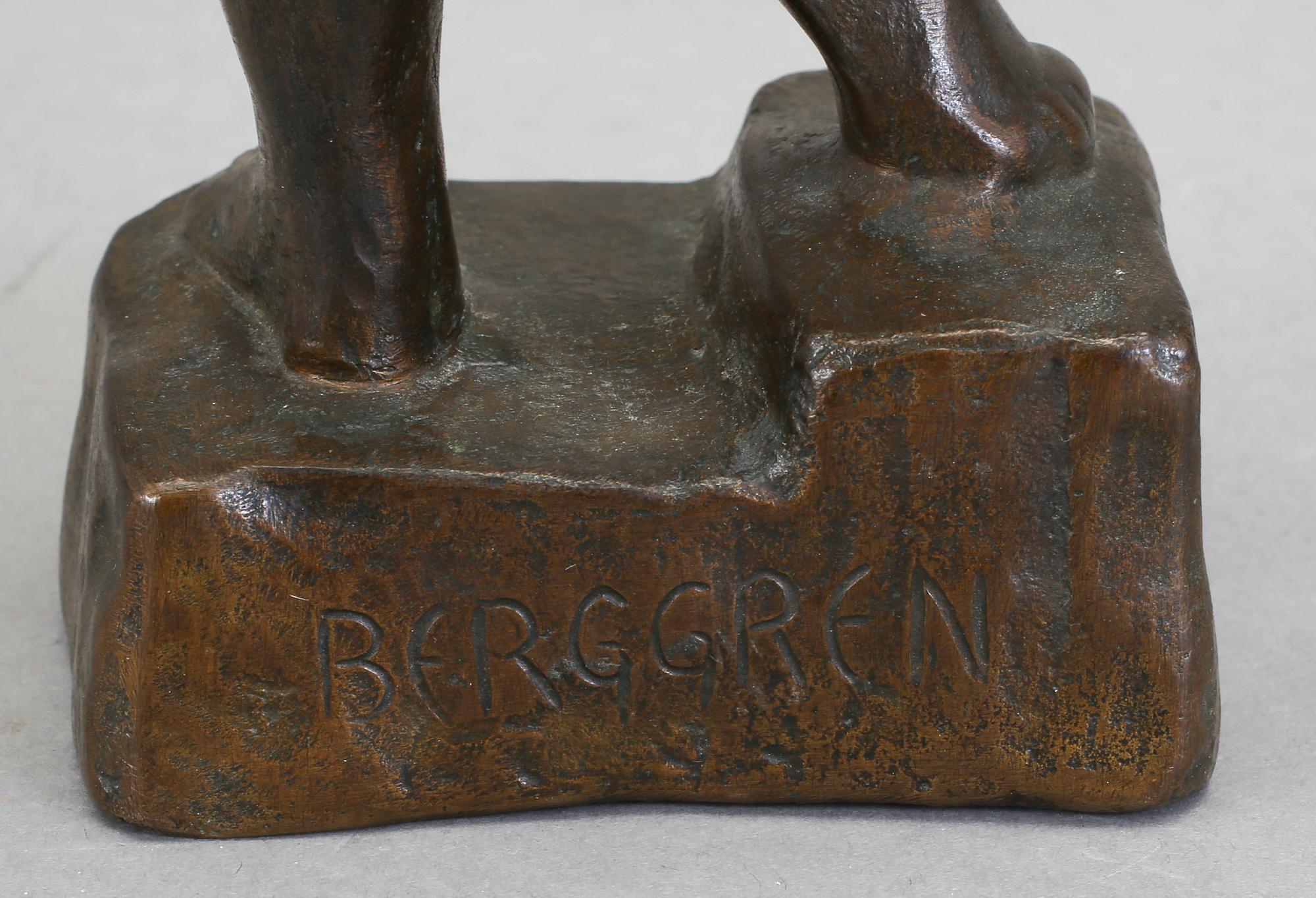 SIGGE BERGGREN, skulptur, signerad.