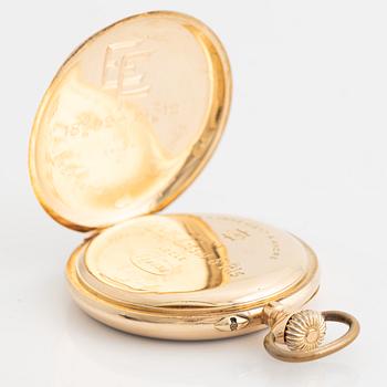 CH. F. Tissot & Fils, pocketwatch, 14K gold, 50,5 mm.