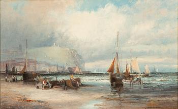 Charles Thornley, "Low tide - Scarborough".