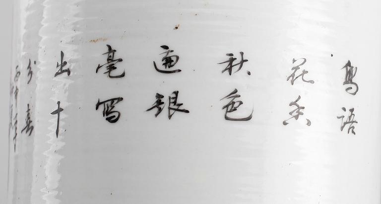 PENSELVASER, 1 par, porslin, Kina, 1900-tal.