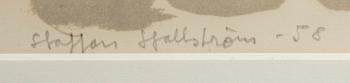 Staffan Hallström, lithograph, signed, numbered 37/125 and dated -58.