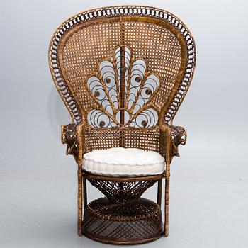 A 1970s rattan 'Peacock chair'.