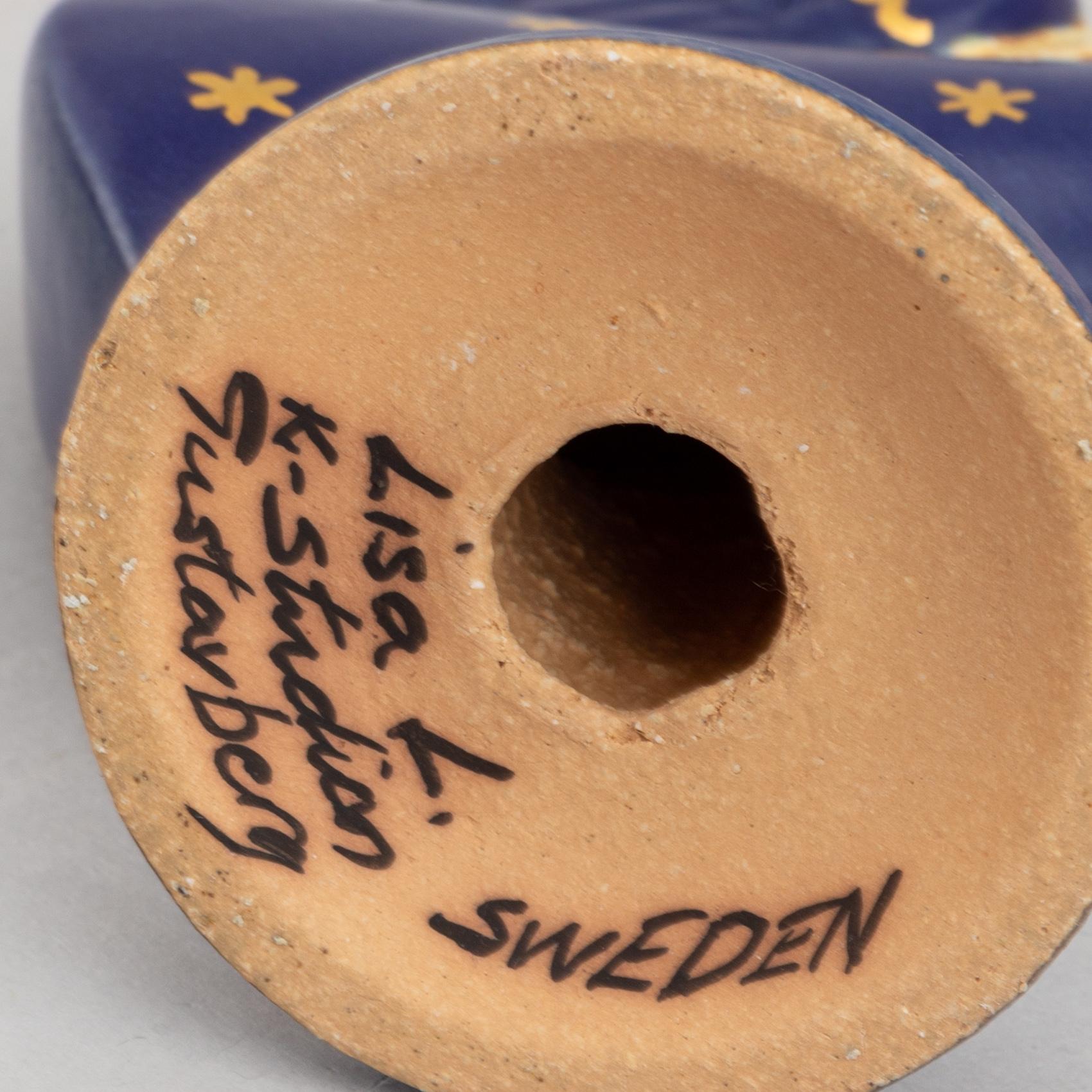 Lisa Larson, four stoneware figurines, K-studion, Gustavsberg.