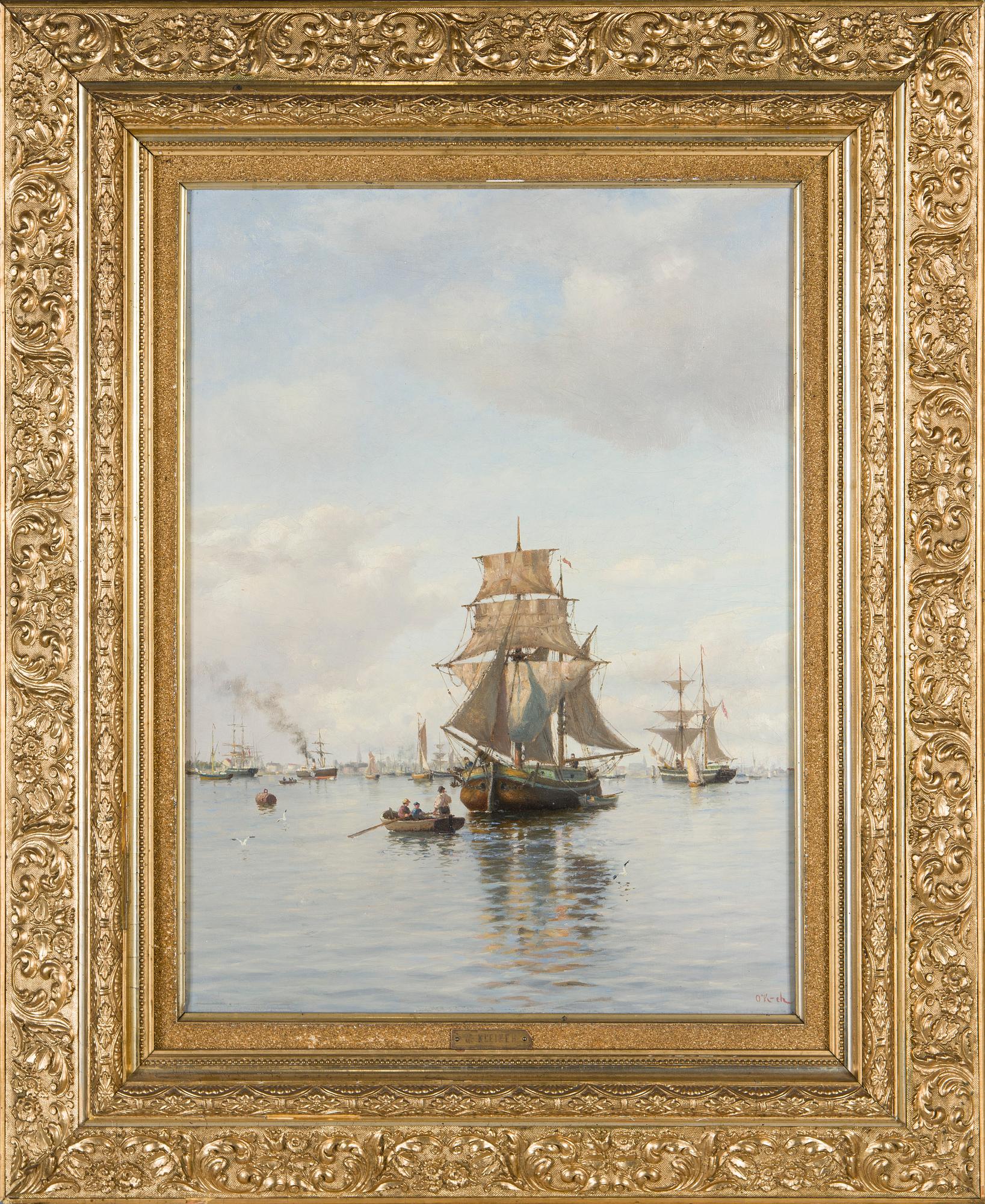 Oscar Kleineh, "Segelfartyg på redden".