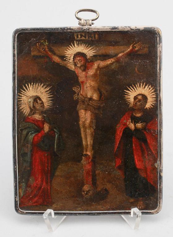 IKON, olja på metall, troligen 1700-tal.