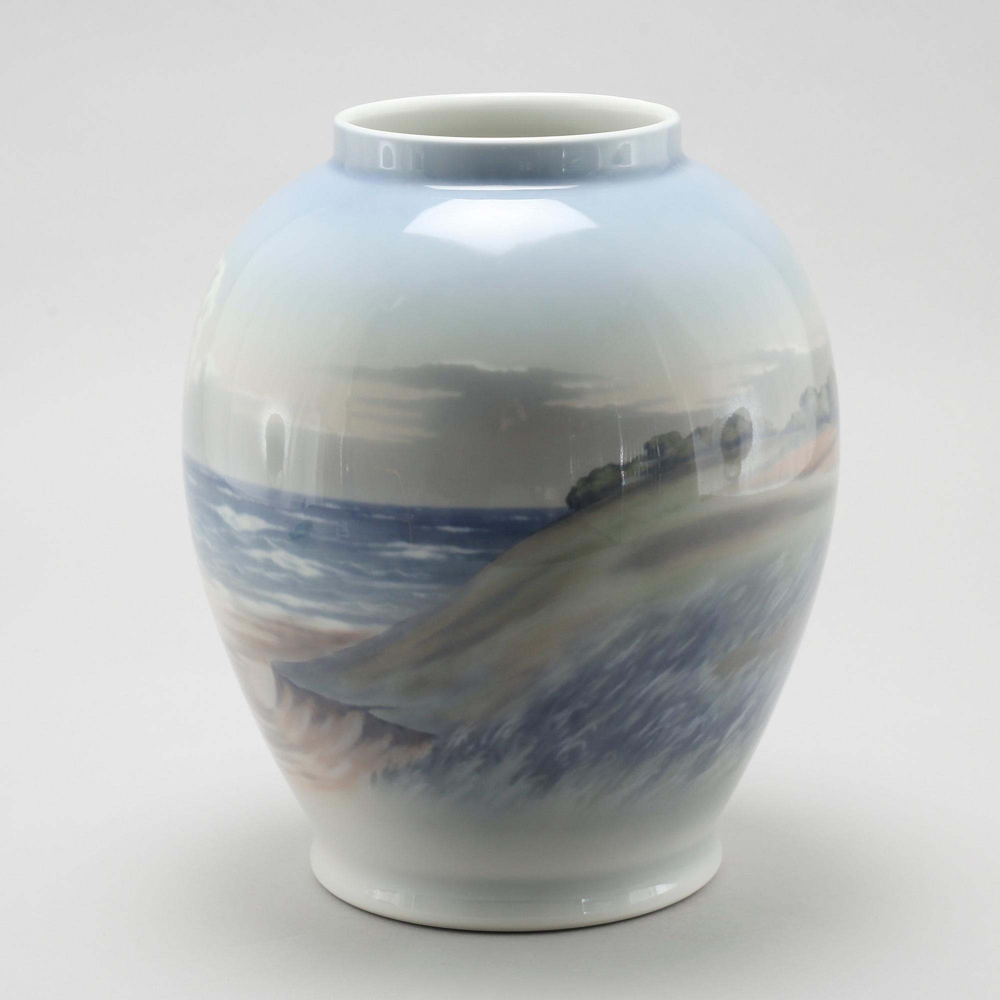 A porcelain vase from Royal Copenhagen, Denmark, second half of the 20th century.