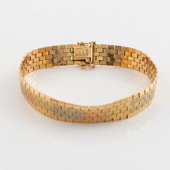 18K three coloured gold bracelet.