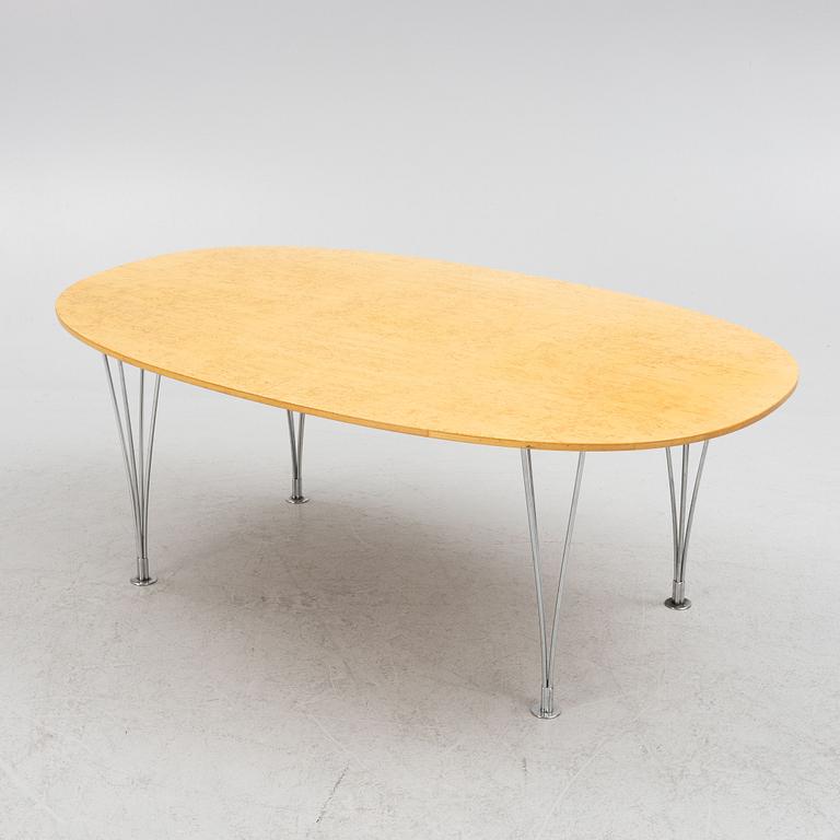 Bruno Mathsson & Piet Hein, a "Superellips", coffee table, Bruno Mathsson International, Sweden, second half of the 20th.