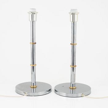 A pair of model 'B 103' table lights, Bergboms, 1970's.